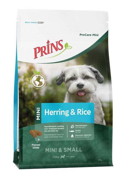 Prins ProCare Mini HERRING & RICE Hypoallergic jutīgiem suņiem