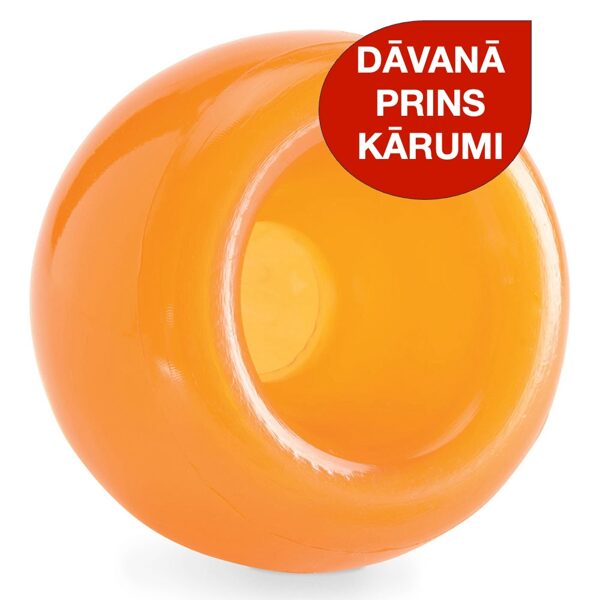 Petstages suņu kārumu rotaļlieta ORBEE-TUFF SNOOP, oranža, L + DĀVANA Prins Treats 120g