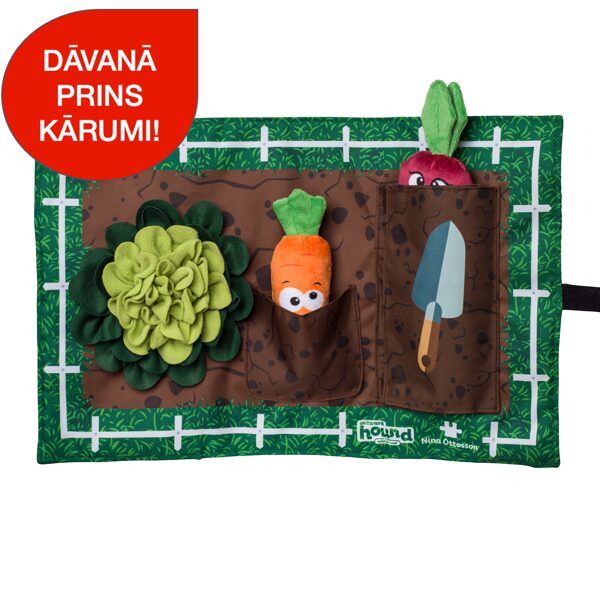 Outward Hound plīša rotaļlieta - puzle ACTIVITY MATZ GARDEN GAME + DĀVANA Prins kārumi 120g