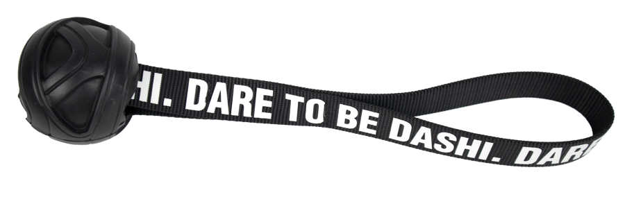 DASHI suņu rotaļlieta - melna gumijas bumba