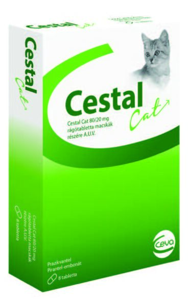 Cestal Cat košļājamas tabletes kaķiem,  48 tabletes