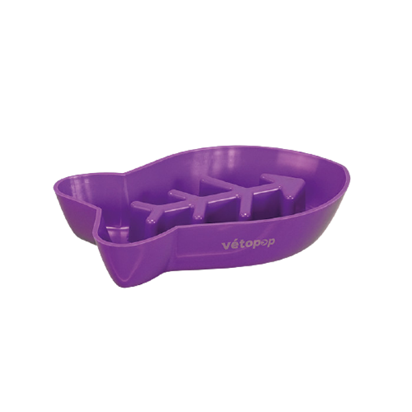 VetoPop lēnēšanas bļoda kaķim, violeta