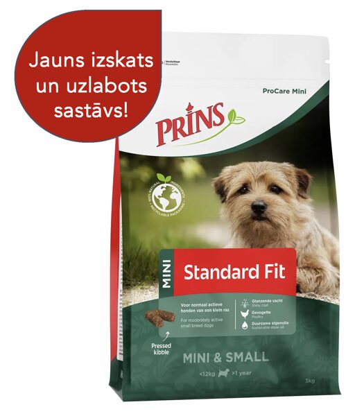 Prins ProCare Mini Standard FIT vidēji aktīviem maza auguma šķirņu suņiem